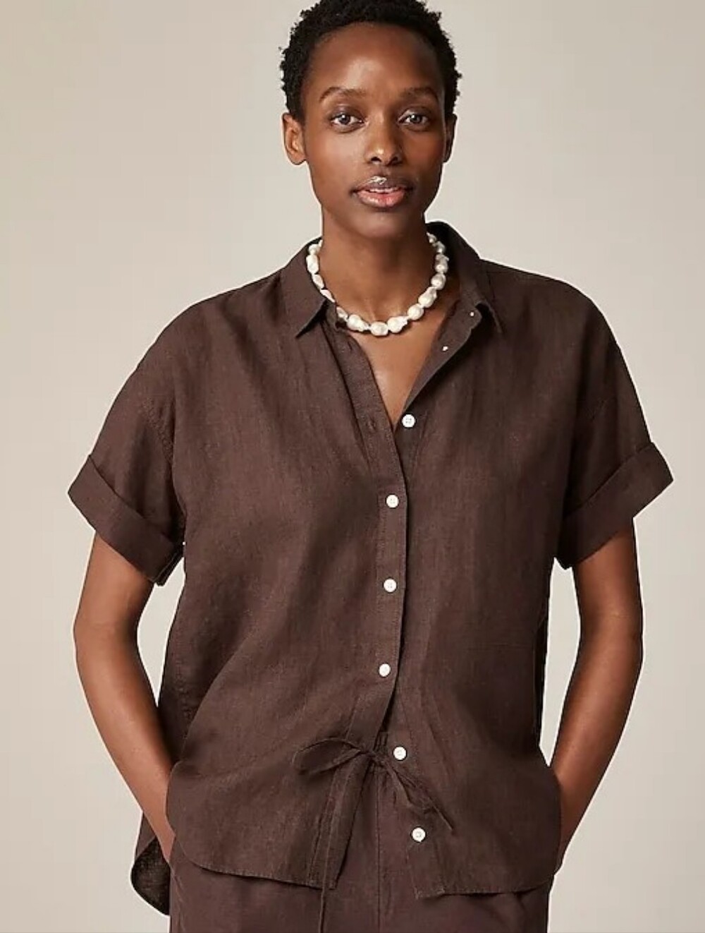 NWT JCrew Baird McNutt Irish Linen Relaxed Fit